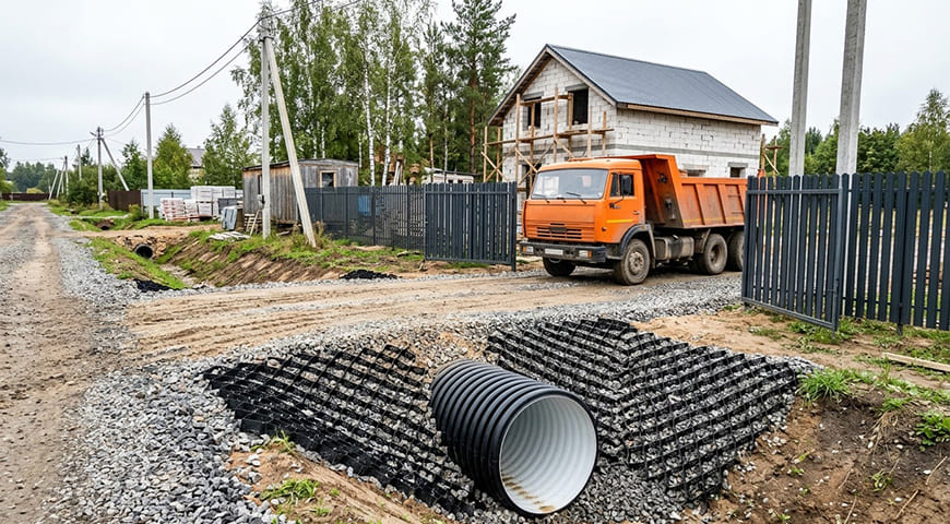 Обустройство заезда на участок через канаву: пошаговое руководство и выбор трубы